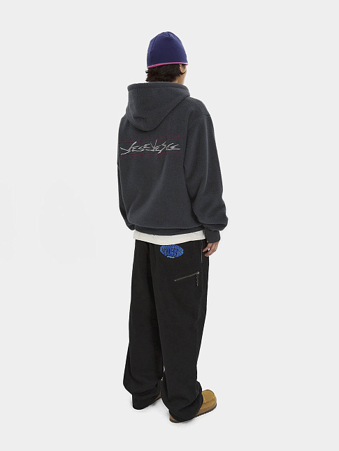 Худи Y.E.S BRUSHED ZIP (размер XL, цвет Темно-серый)