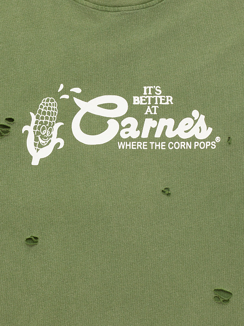 Футболка WHERE THE CORN POPS (размер XS, цвет Зеленый)