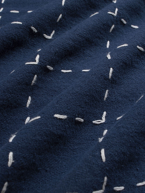 Рубашка VELOSO EMBROIDERY CHECK (размер XXL, цвет Синий)