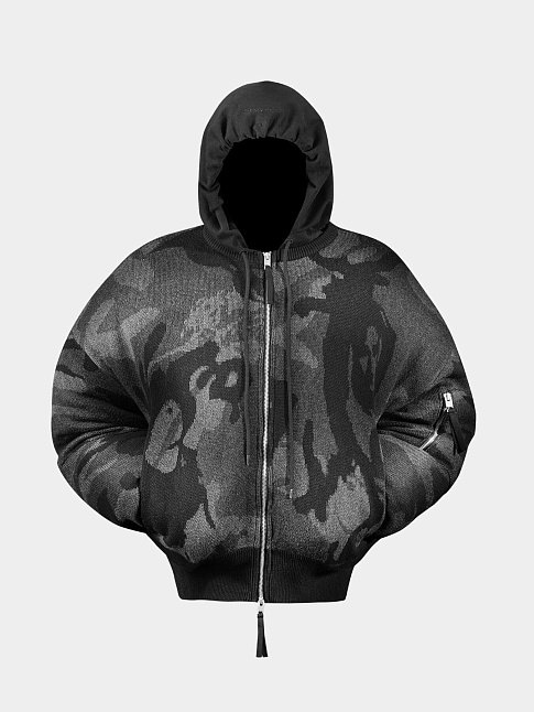 Худи CUMO KNIT ZIP (размер L, цвет Темно-серый)