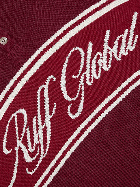 Вязаное поло (размер M, цвет Бордовый)