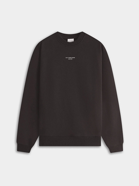 Свитшот SLOGAN CLASSIQUE (размер M, цвет Темно-коричневый)