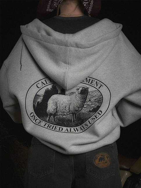 Худи TAMP HEAVY COTTON ZIP (размер S, цвет Серый)