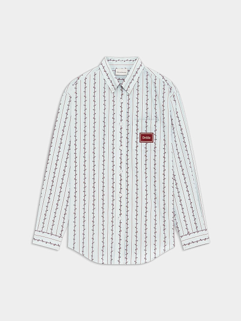 Рубашка FLEURS TRESSEES (размер XXL, цвет Светло-голубой)