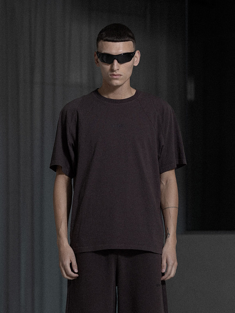 Футболка RAGLAN (размер XXL, цвет Темно-коричневый)