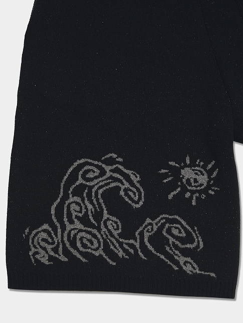Шорты WAVE PRINT KNIT (размер L, цвет Черный)
