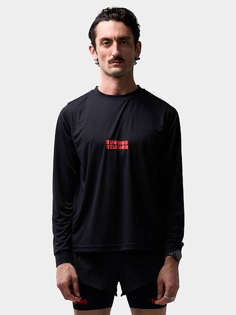 Лонгслив BUBBLE LOGO (размер L, цвет Черный)