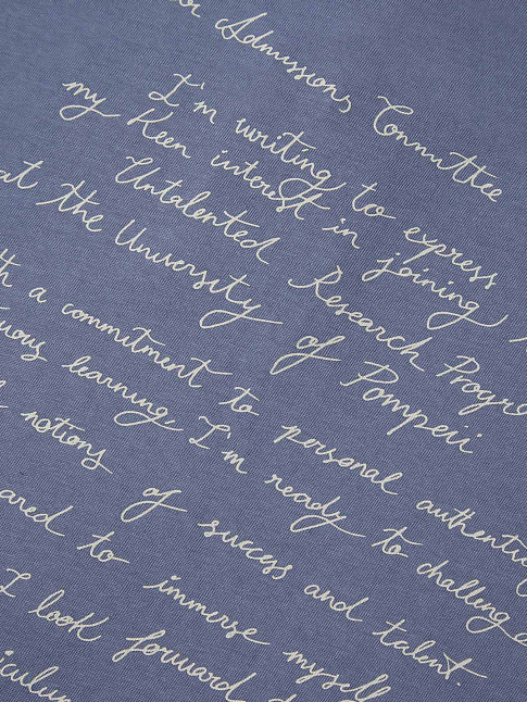 Футболка ADMISSION LETTER MARENGO (размер XL, цвет Синий)