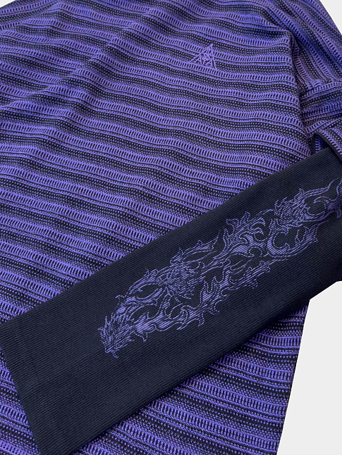 Лонгслив RHYTHM (размер L, цвет Фиолетовый-Черный)