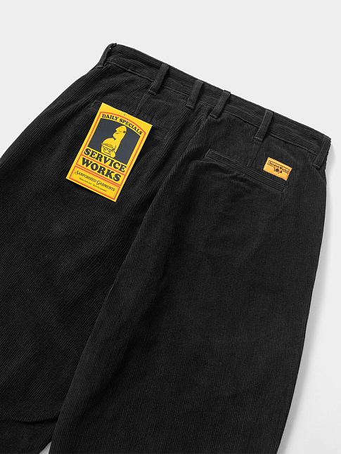 Брюки CORDUROY PART TIMER (размер XL, цвет Черный)