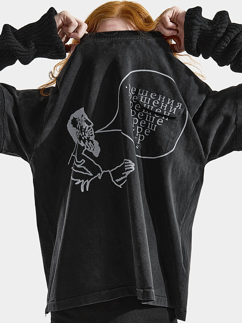 Футболка SOLSOLSOL COIN POCKET (размер M, цвет Черный)