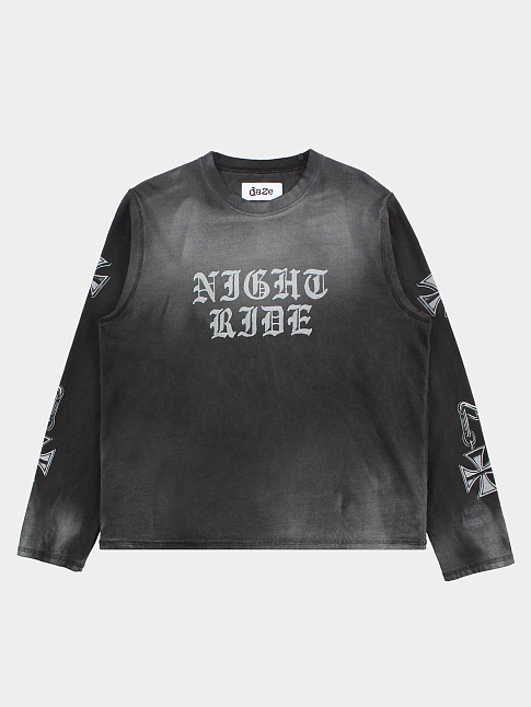 Лонгслив NIGHT RIDE (размер XXL, цвет Серый)