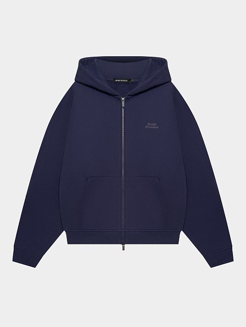 Худи ZIP LOGO DE BASE 01 (размер XL, цвет Синий)