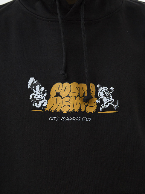 Худи RUNNING CLUB (размер M, цвет Черный)