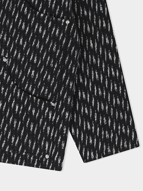 Куртка HOODED WOOL ZIP (размер L, цвет Черный)