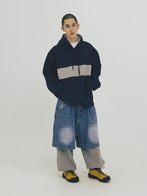 Худи HORIZON DOUBLE COLOR (размер L, цвет Синий)