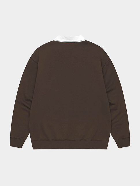 Свитшот OVAL COLLAR (размер S, цвет Коричневый)